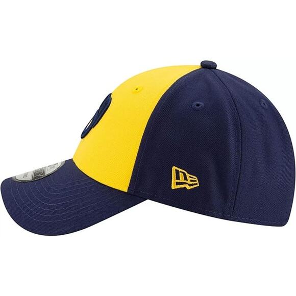 NWT Milwaukee Brewers Yellow 9Forty Adjustable Hat by New Era League Cap - Picture 4 of 6